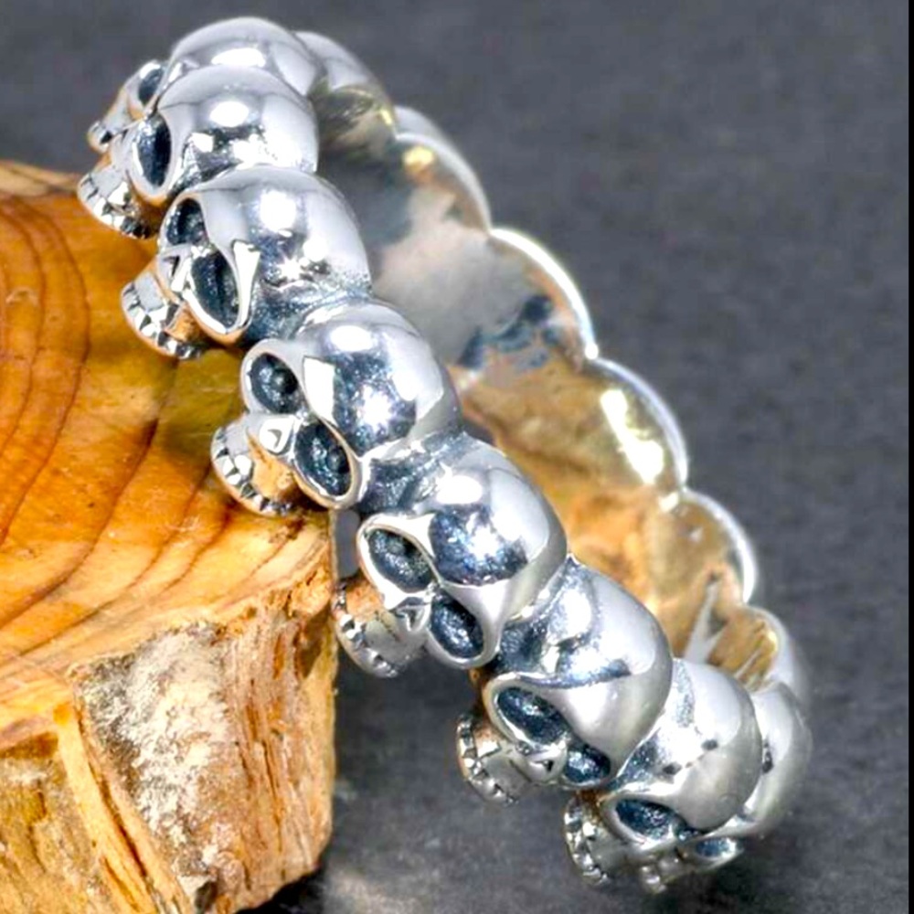 Silver Skull Ring